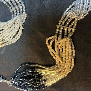 Chic Multicolor Beaded Necklace 29”